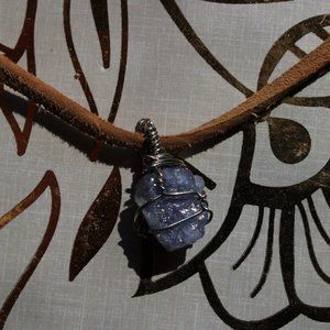 Raw Tanzanite Adjustable Necklace/Headband